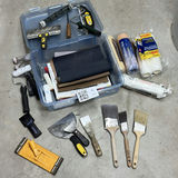 Painting and Drywall Tools with Paint Rollers and Sandpaper - thumbnail 3 of 9