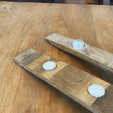 Wood Candle Holders and Metal Candle Snuffer - thumbnail 9 of 12