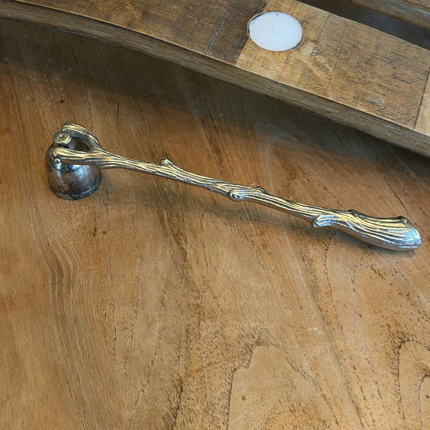 Wood Candle Holders and Metal Candle Snuffer - image 2 of 12