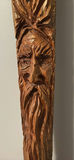 Wood Carved Sculpture and Two Rustic Wood Stools - thumbnail 10 of 13