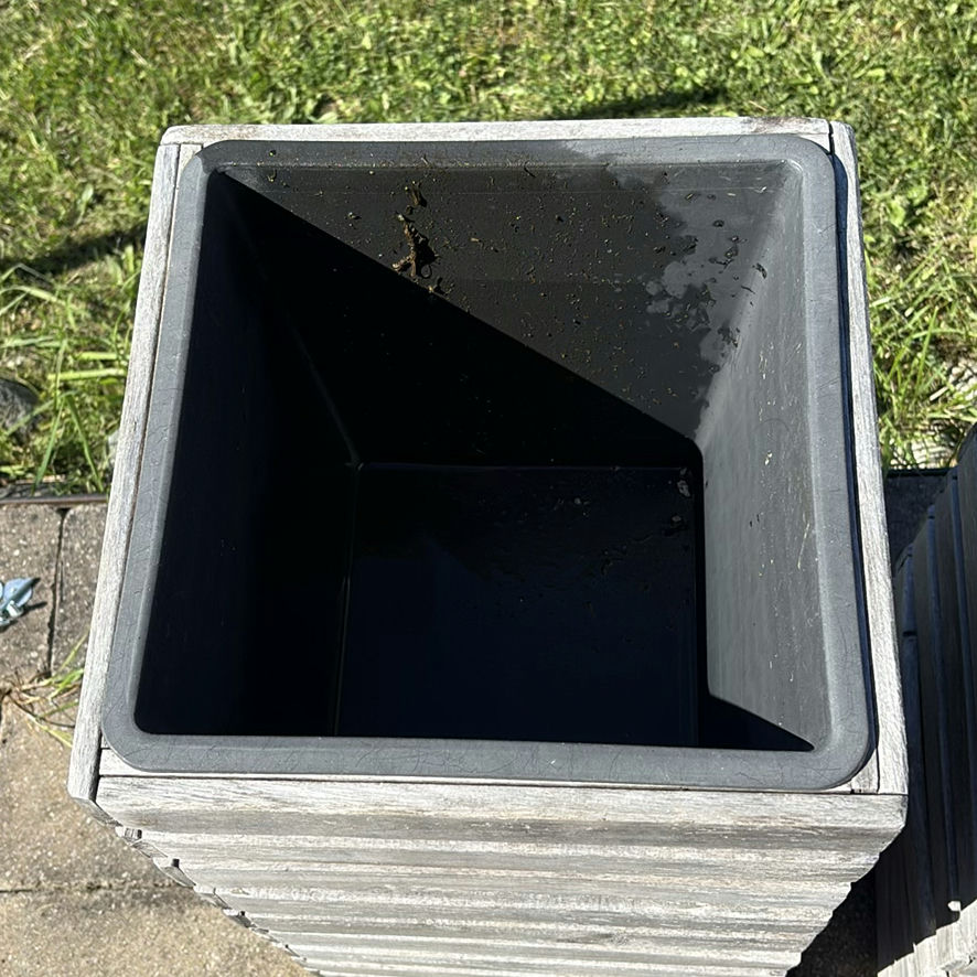 Set of Four Square Wooden Planters - image 5 of 10
