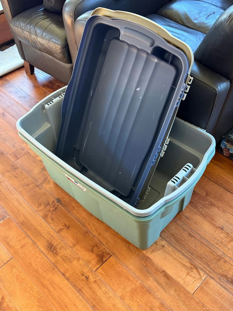 Plastic Storage Totes With Lids - image 3 of 4