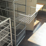 Framed Floor Mirror and Wire Basket Storage Drawer Units - thumbnail 8 of 9