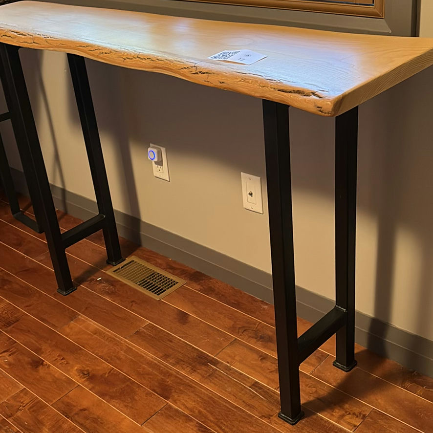 Two Live Edge Wood Console Tables - image 10 of 15
