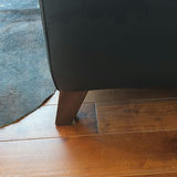 Black Three-Seat Leather Sofa - thumbnail 5 of 18