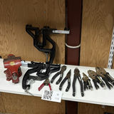 Bench Vise, Corner Clamps, and Husky Pliers Set - thumbnail 1 of 7