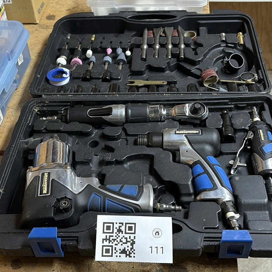 Mastercraft Pneumatic Tool Kit with Accessories and Carrying Case - image 1 of 11