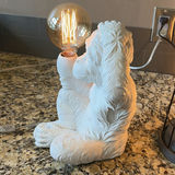 Monkey Table Lamp and Cage Style Lamp - thumbnail 3 of 9