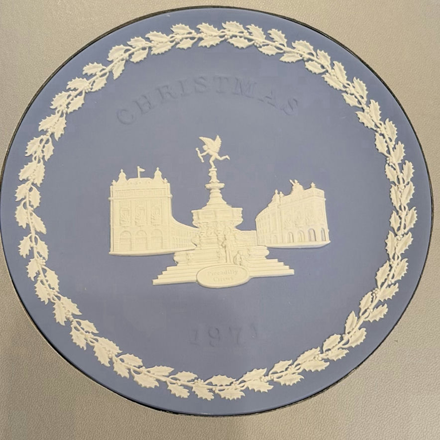 Collection of 10 Wedgwood Jasperware Christmas Plates - image 6 of 23