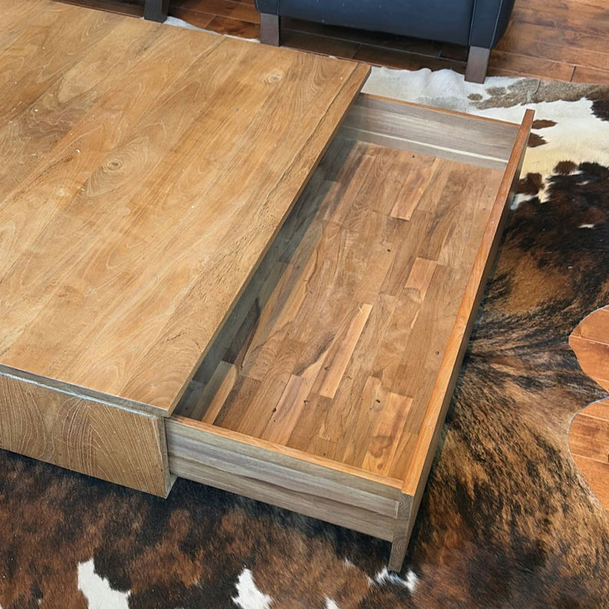 Wood Coffee Table with Storage Drawers - image 2 of 15