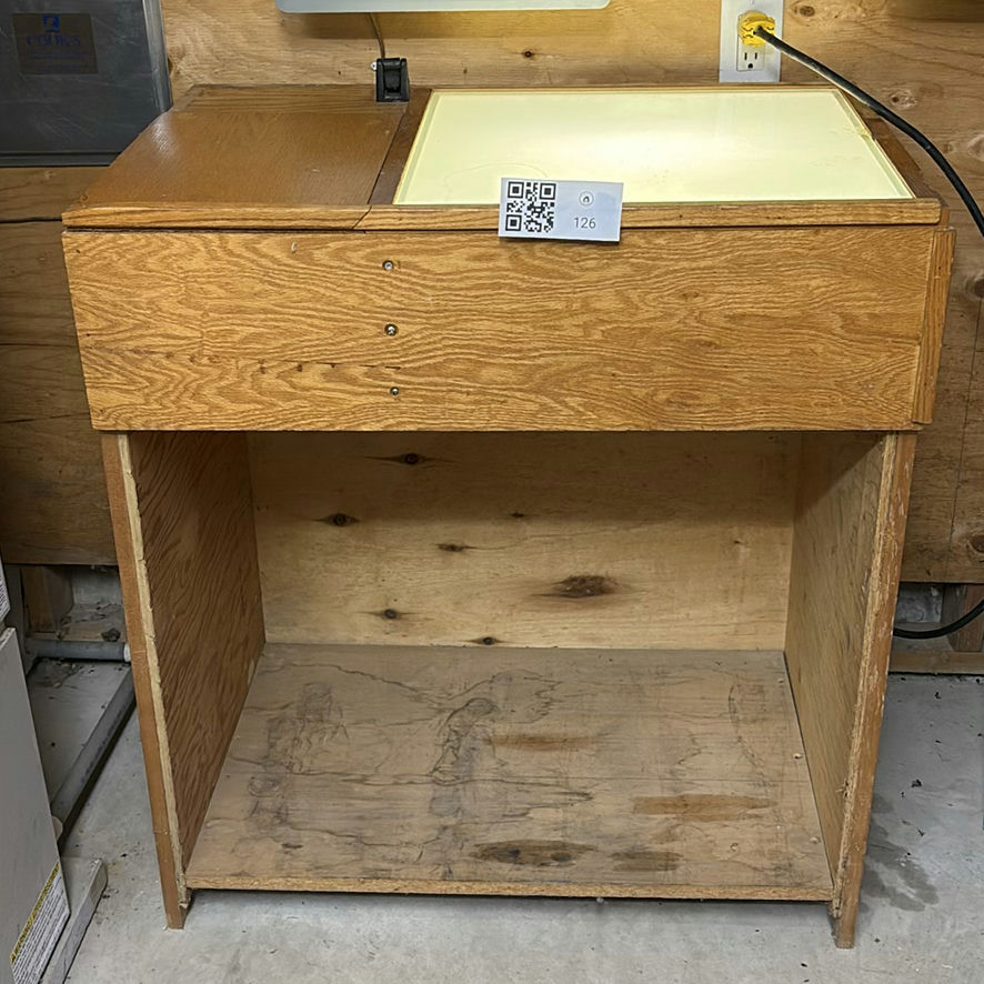 Wooden Light Table Workstation & Stained Glass Equipment - image 1 of 17