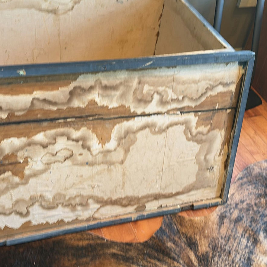Blue Wooden Storage Chest - image 4 of 12
