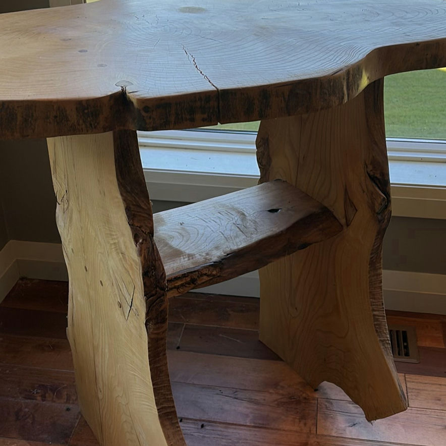 Live Edge Wooden Table - image 4 of 11