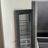 Framed Floor Mirror and Wire Basket Storage Drawer Units - thumbnail 2 of 9