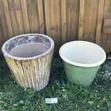 Two Large Outdoor Planters - thumbnail 1 of 10