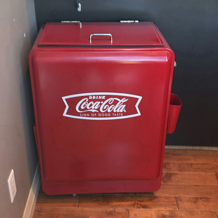 Coca-Cola Metal Cooler Chest - image 1 of 8