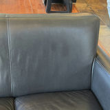 Black Three-Seat Leather Sofa - thumbnail 16 of 18