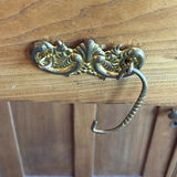 Wood Cabinet with Decorative Backboard and Drawer - thumbnail 2 of 19