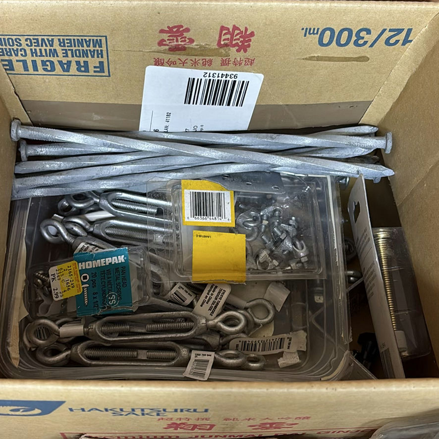Assorted Screws, Nails, Eye Bolts, and Fastening Hardware - image 4 of 12