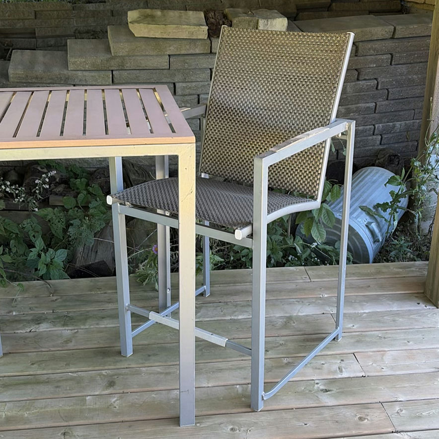 Outdoor Bar Table and Two Chairs - image 4 of 14