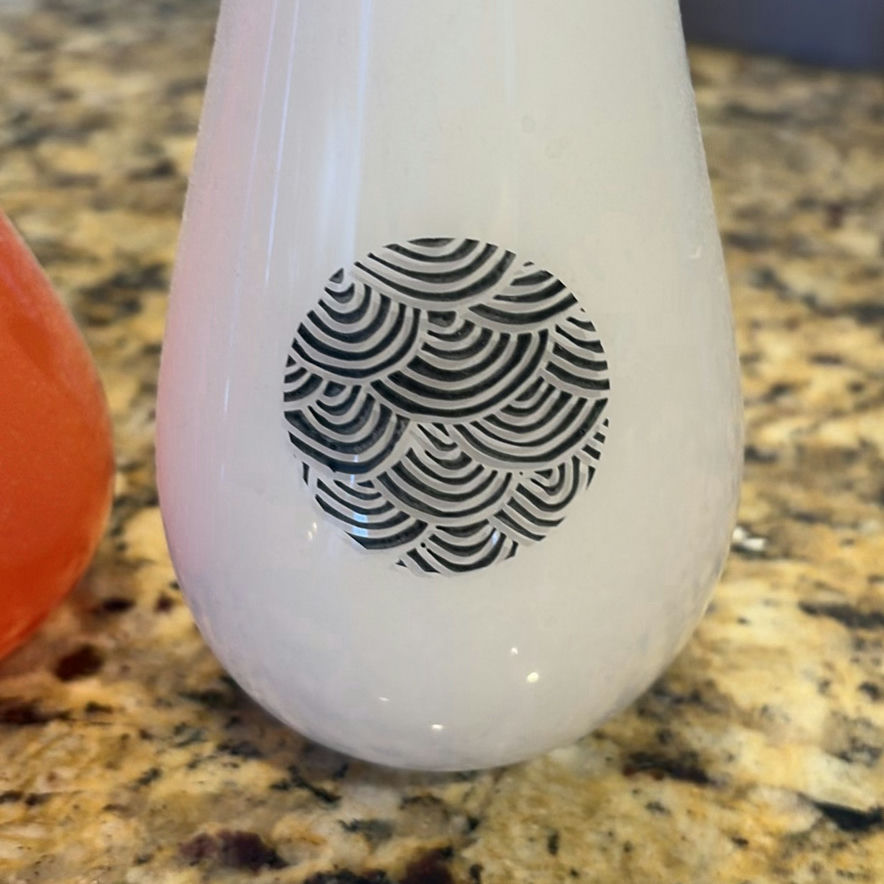 Set of Four Decorative Glass Vases - image 7 of 10