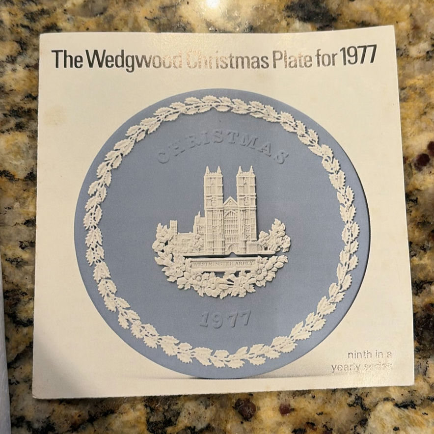 Collection of 10 Wedgwood Jasperware Christmas Plates - image 22 of 23