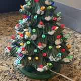 Ceramic Lighted Christmas Tree Decoration - thumbnail 4 of 7