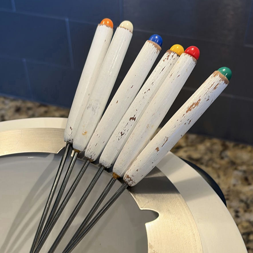 Fondue Pot Set, Mortar and Pestle, and Stainless Steel Dough Scraper - image 11 of 14