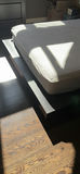 Black Platform Bed Frame with Mattress and Nightstand - thumbnail 7 of 10