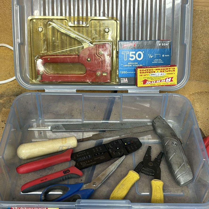 Assorted Hand Tools, Staple Gun, Work Light, and Tool Organizer - image 2 of 7