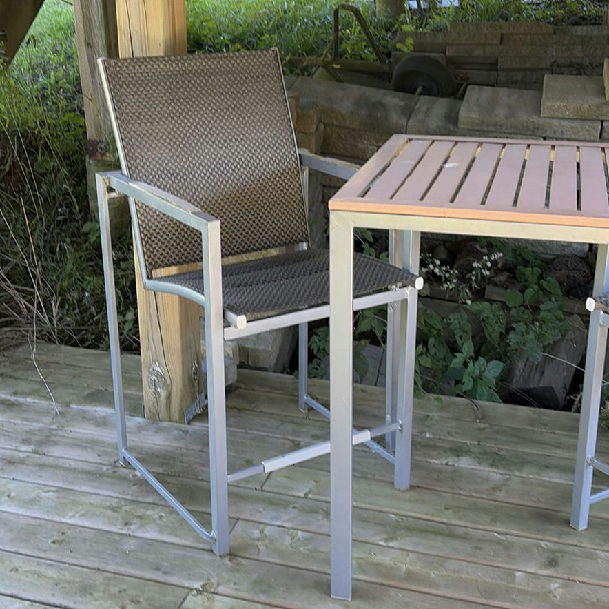 Outdoor Bar Table and Two Chairs - image 2 of 14