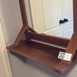 Wood Framed Wall Mirror With Shelf - thumbnail 3 of 7