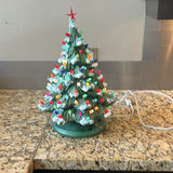 Ceramic Lighted Christmas Tree Decoration - thumbnail 1 of 7
