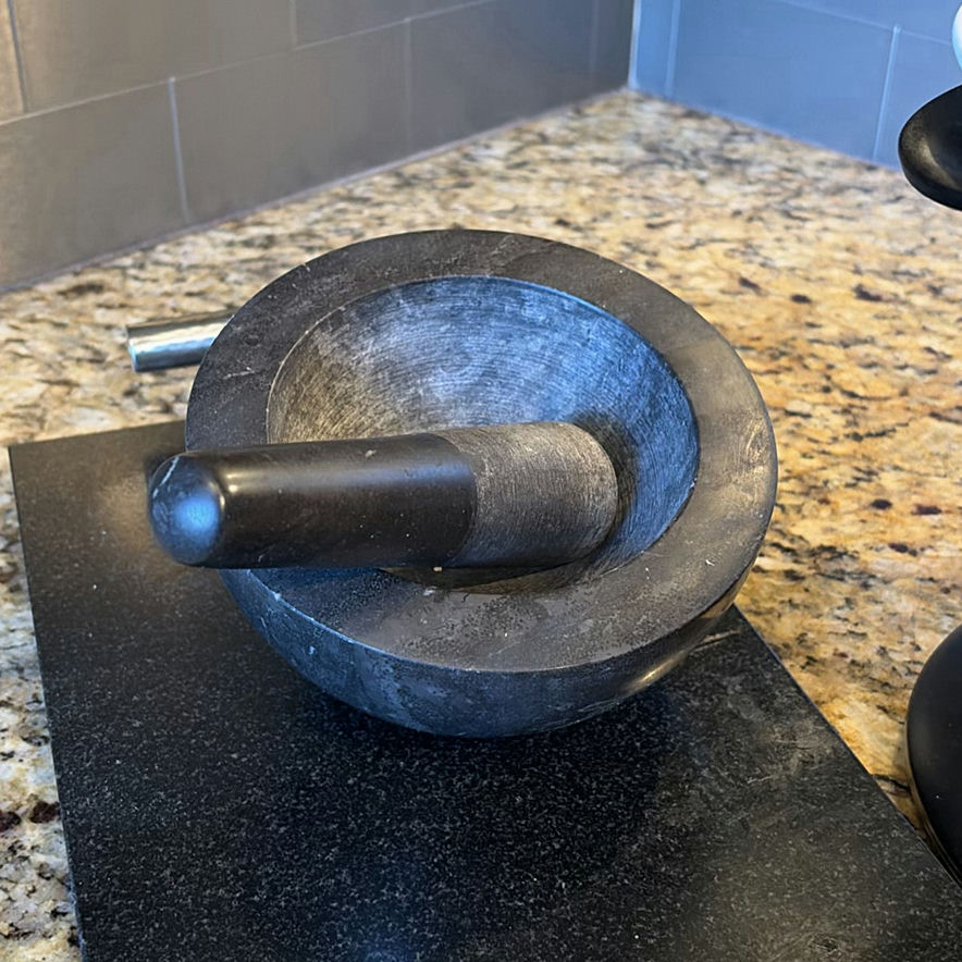 Fondue Pot Set, Mortar and Pestle, and Stainless Steel Dough Scraper - image 3 of 14