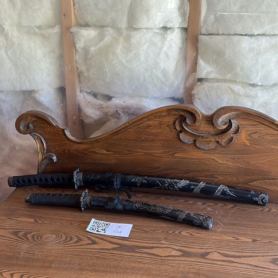Decorative Samurai Sword and Short Sword Set - image 1 of 11
