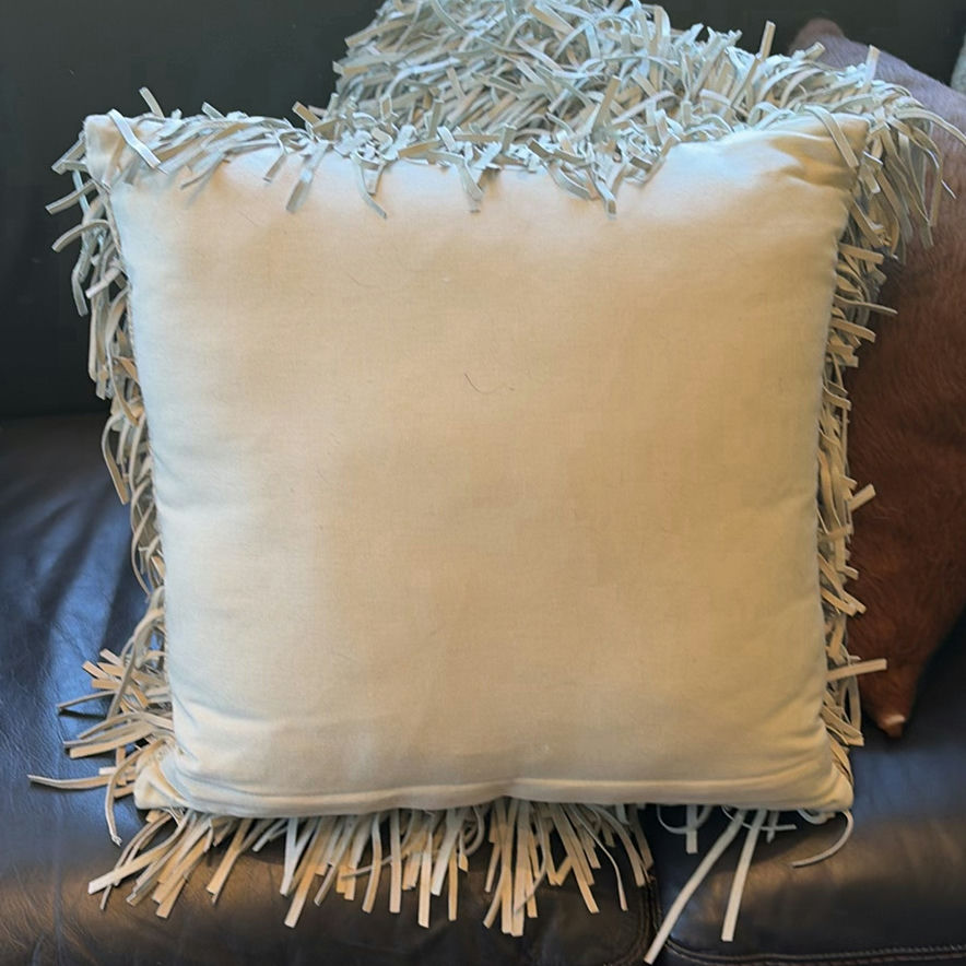 Decorative Faux Fur and Leather Throw Pillows - image 10 of 15