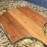 Wood Salad Bowl Set with Wooden and Stainless Steel Serving Utensils - thumbnail 11 of 13