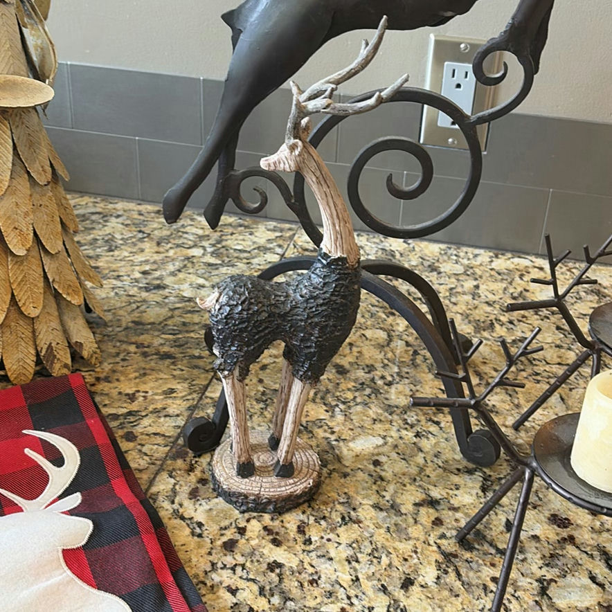 Rustic Holiday Decor Assortment with Angels, Reindeer, and Candle Holders - image 5 of 23