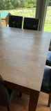 Wood Dining Table and Six Upholstered Chairs - thumbnail 6 of 20