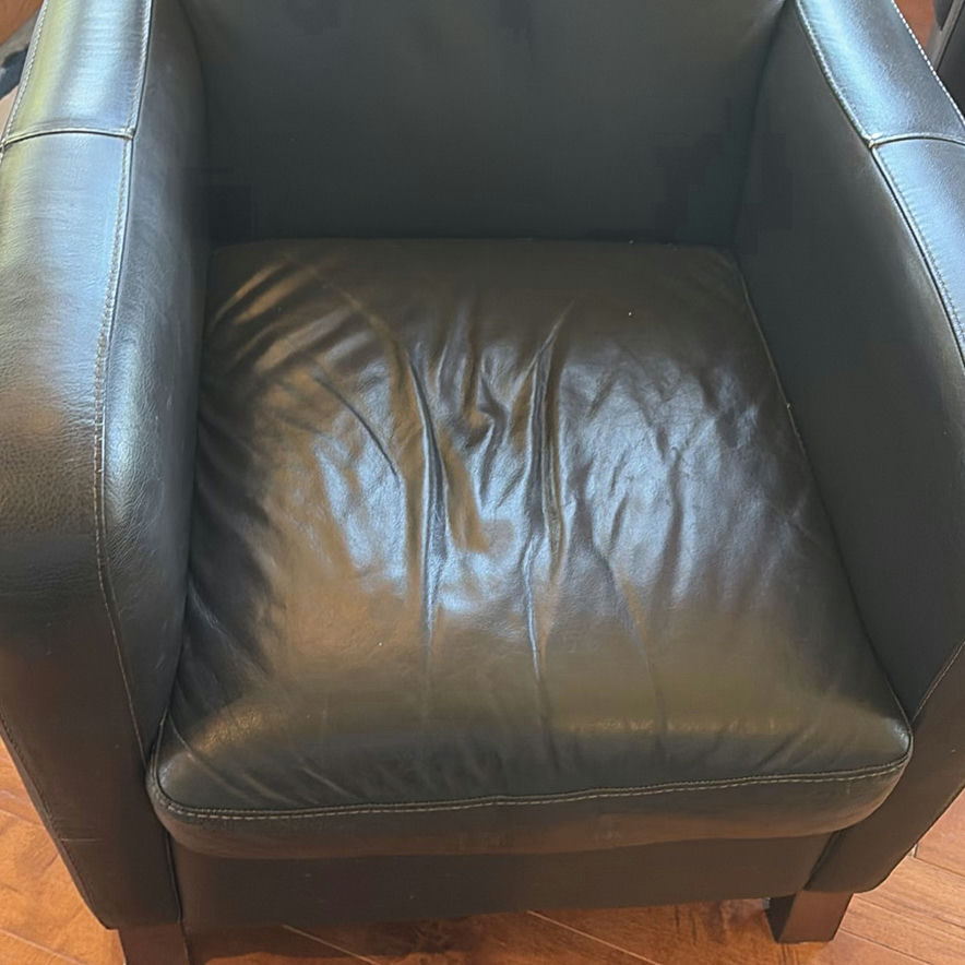Black Leather Armchair - image 3 of 13
