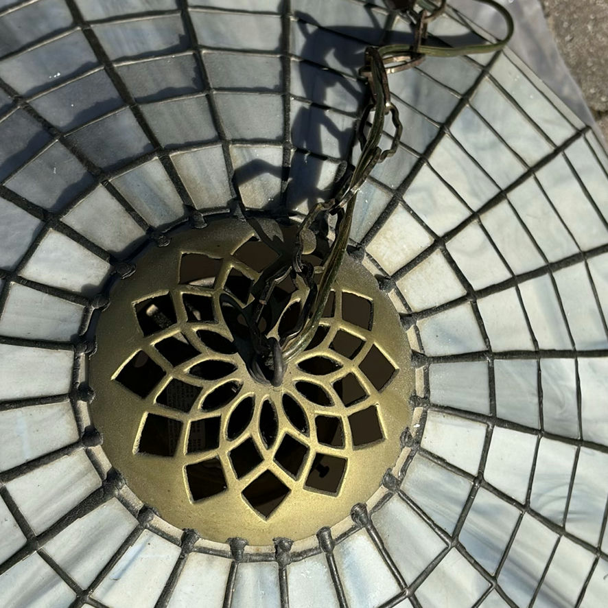 Stained Glass Hanging Light Fixture - image 4 of 10