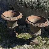 Pair of Cast Iron Garden Urns - thumbnail 9 of 12