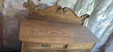 Wood Cabinet with Decorative Backboard and Drawer - thumbnail 16 of 19