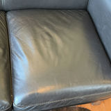 Black Three-Seat Leather Sofa - thumbnail 17 of 18