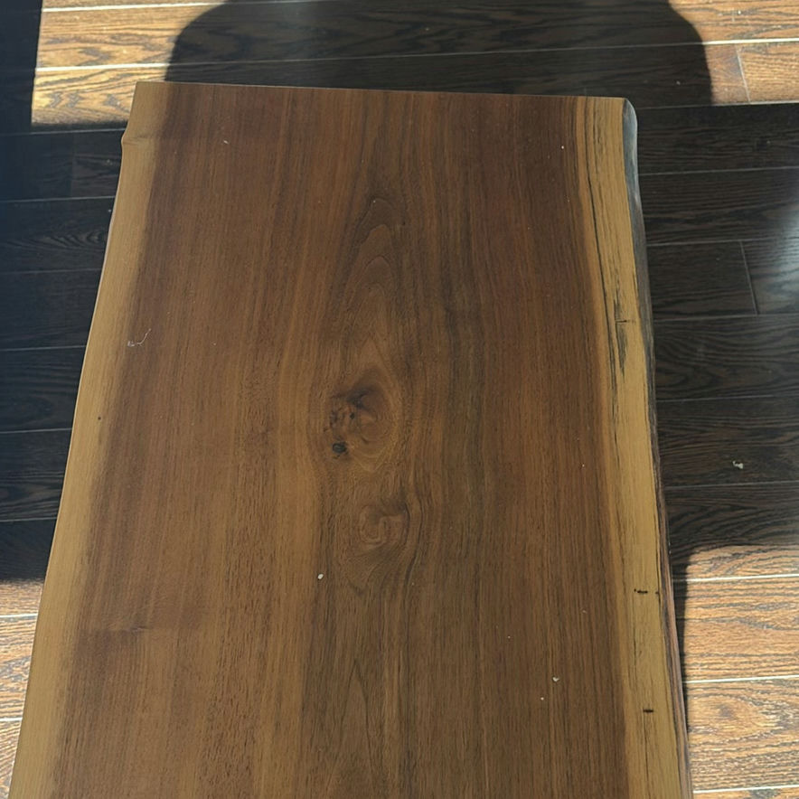 Live Edge Wood Bench with Metal Legs - image 4 of 8