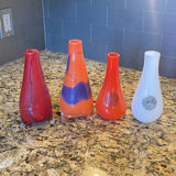 Set of Four Decorative Glass Vases - thumbnail 1 of 10