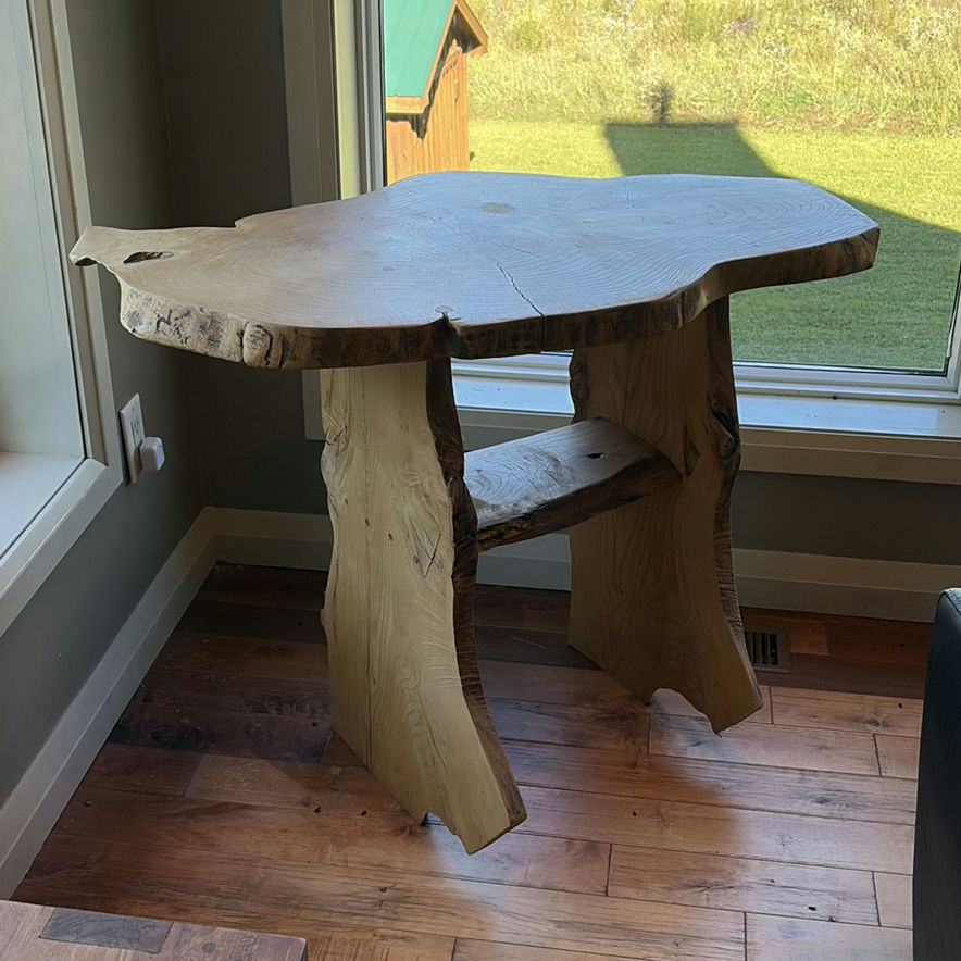 Live Edge Wooden Table - image 1 of 11
