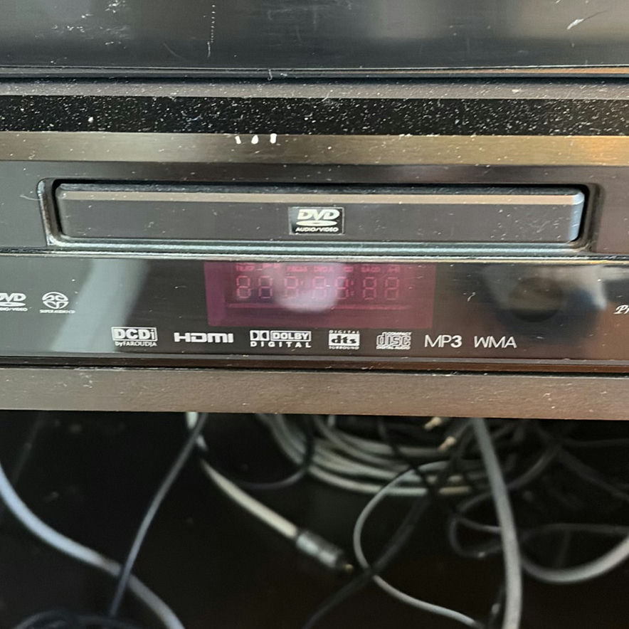 Denon AVR-1707 AV Surround Receiver with DVD Player, Remotes, and Manual - image 7 of 8