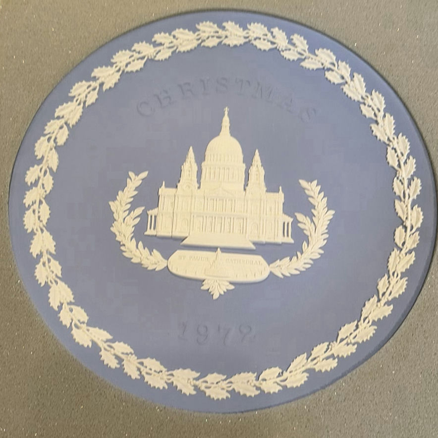 Collection of 10 Wedgwood Jasperware Christmas Plates - image 8 of 23