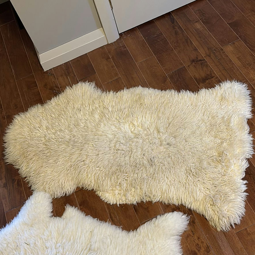 Two Sheepskin Rugs - image 2 of 12